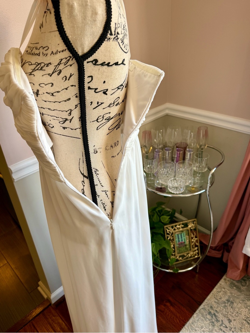 Lauren Ralph Lauren Ivory Strapless Evening Gown Dress Size 4 - Picture 5 of 11